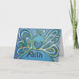 Faith Angel Greeting Card Feiertagskarte