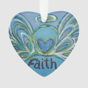 Faith Angel Word Kunst, Dichtung und Musik Ornament
