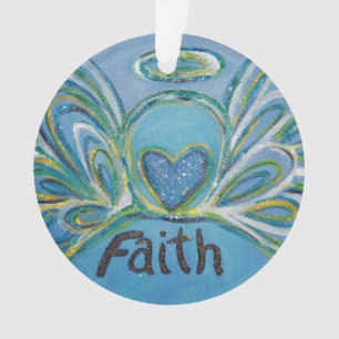 Faith Angel Word Kunst, Dichtung und Musik Ornament