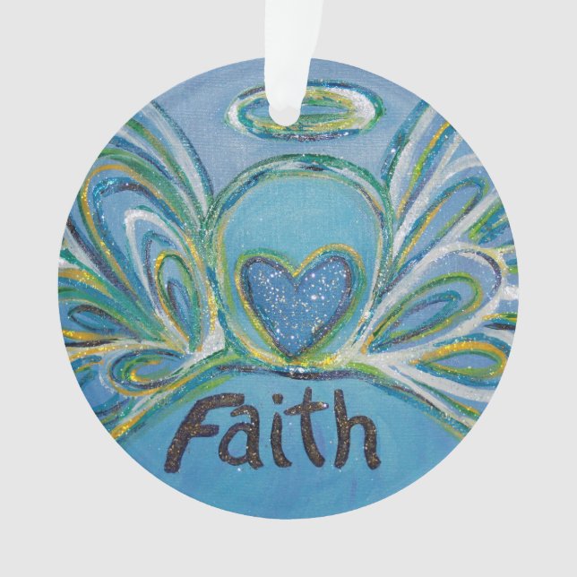 Faith Angel Word Kunst, Dichtung und Musik Ornament (Vorderseite)