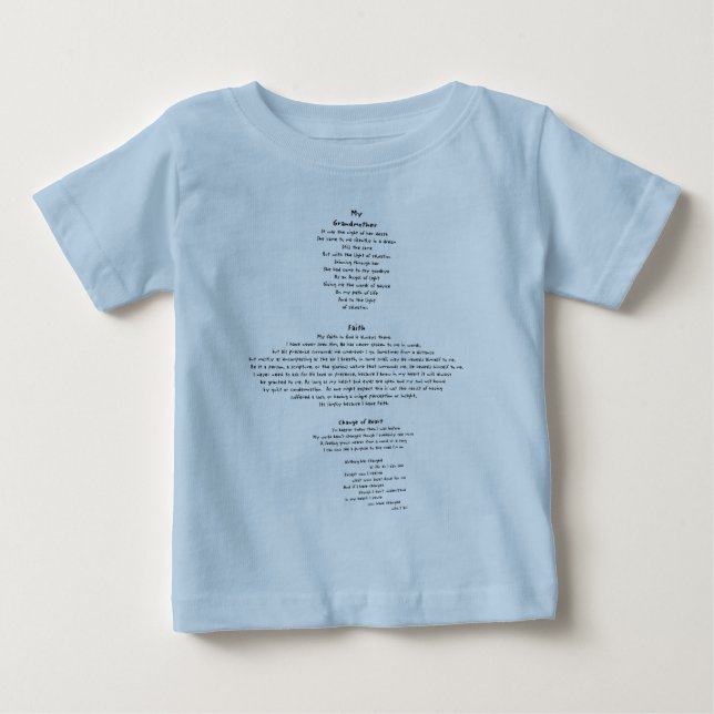 Faith Baby T-shirt (Vorderseite)