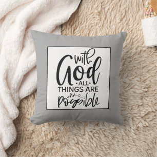 Faith Based Affirmation Throw Pillow Kissen