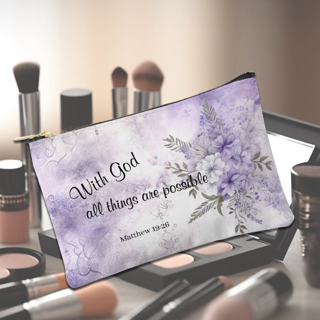 Faith Based - Matthew 19:26 Zubehörtasche (Von Creator hochgeladen)