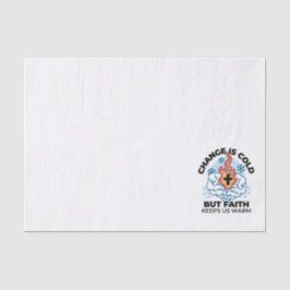 Faith Behalte uns warm - Hochwertiges Winterwerk Seidenpapier