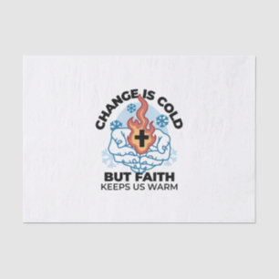 Faith Behalte uns warm - Hochwertiges Winterwerk Seidenpapier