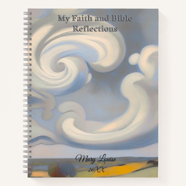 Faith & Bible Verse Reflection Spiral Notebook Notizbuch (Vorderseite)