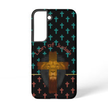 Faith Black Red Turquoise Crosses Lion of Judah