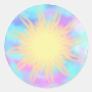 Faith ~ Burst Runder Aufkleber