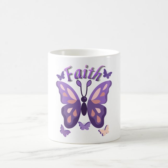 Faith Butterfly Coffee Mug Kaffeetasse (Mittel)