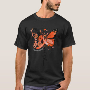 Faith Butterfly Orange Ribbon Multiple Sklerose A T-Shirt