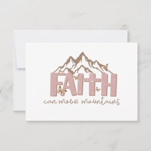 Faith Can Move Mountains Card Dankeskarte
