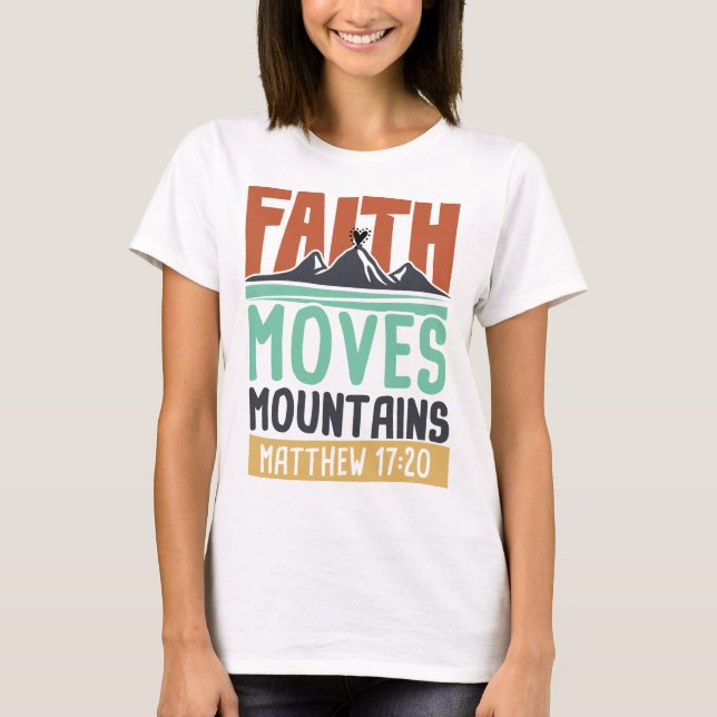 Faith Can Move Mountains - Hope Tshirt Budget (Vorderseite)