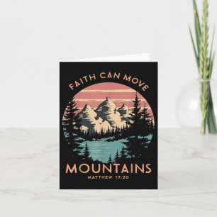 Faith Can Move Mountains Religious Christlich Camp Karte