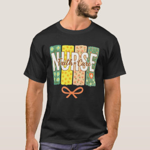 Faith & Care Krankenschwester Floral Christliche K T-Shirt
