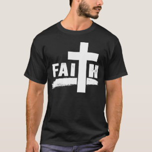 Faith Christlich Cross Christiity Faith Design T-Shirt