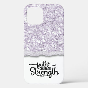 Faith Courength Strength Calligraphy Script Quote Case-Mate iPhone Hülle