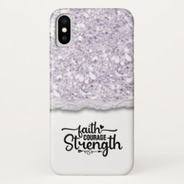 Faith Courength Strength Calligraphy Script Quote Case-Mate iPhone Hülle
