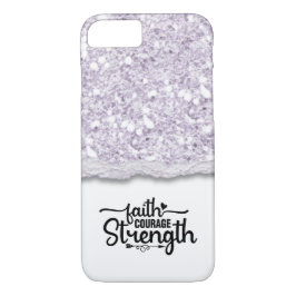Faith Courength Strength Calligraphy Script Quote Case-Mate iPhone Hülle