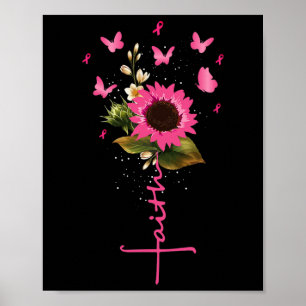 Faith Cross Breast Cancer Awareness Christlich Gif Poster