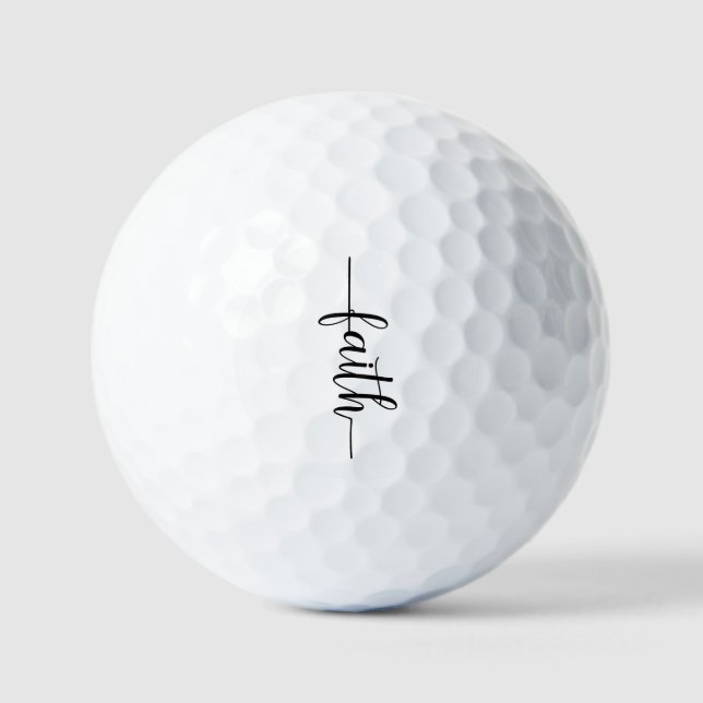 Faith Cross Christlich Golfball (Vorderseite)
