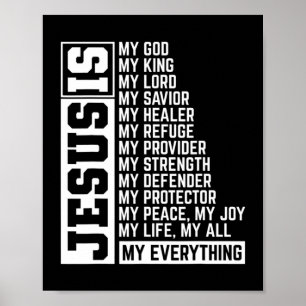 Faith Cross Christlich Religious Jesus Lord Gift J Poster