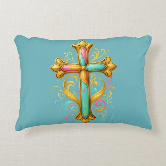 Faith Cross Dekokissen (Vorderseite)