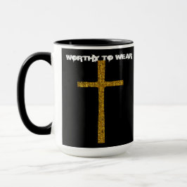 Faith Cross Gold - Zu tragen lohnt Tasse