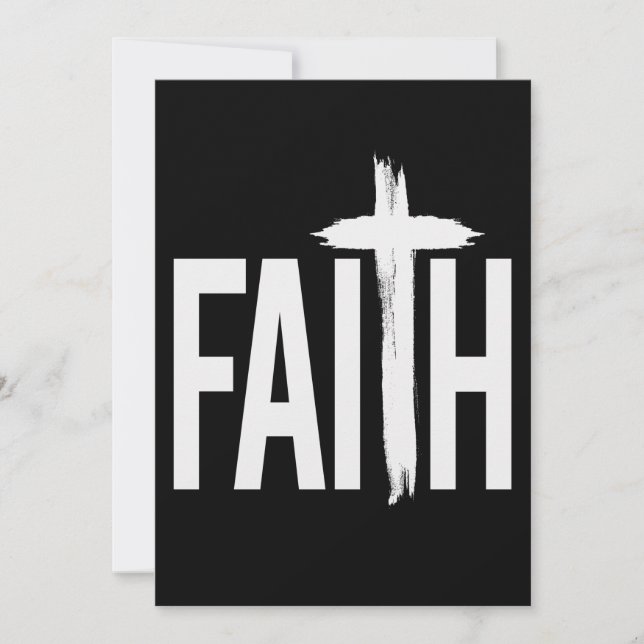 Faith Cross Jesus Bible Save The Date (Vorderseite)