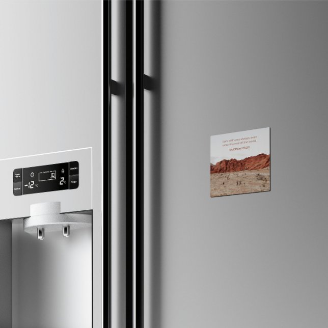 Faith Desert Collection – Matthäus 28:20  Magnet (Von Creator hochgeladen)