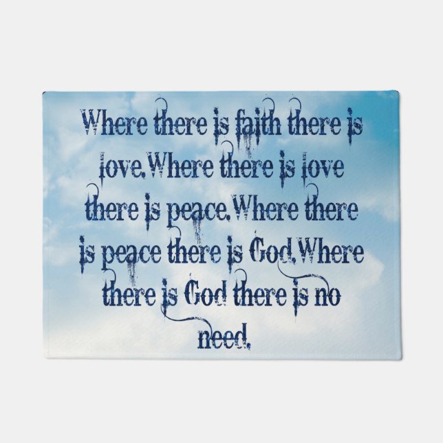 Faith Door Mat Fußmatte (Vorderseite)