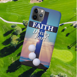Faith Drives Far Golf Case-Mate iPhone Hülle