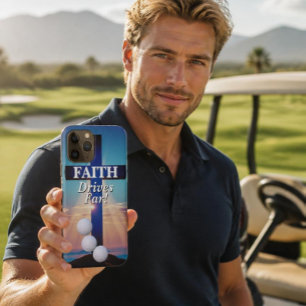 Faith Drives Far Golf  Case-Mate iPhone Hülle