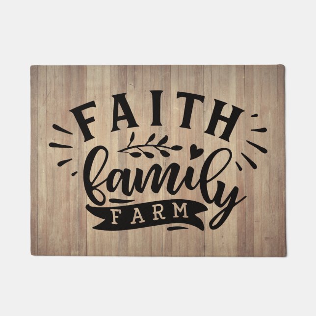 Faith Family Farm Fußmatte (Vorderseite)