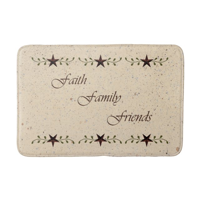 Faith Family Friends Bath Mat Badematte (Vorderseite)