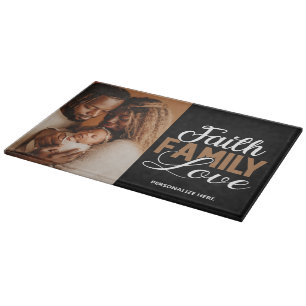 Faith Family Liebe Personalisiert Cutting Board Schneidebrett