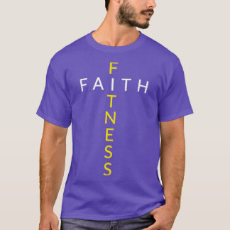 Faith Fitness Cross Christlich Workout Modernes Gy T-Shirt