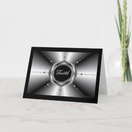 Faith Fraktal Grußkarte Karte