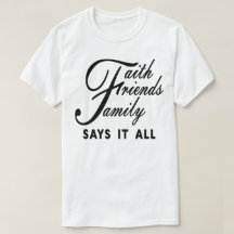 Faith Friends Family sagt das alles
