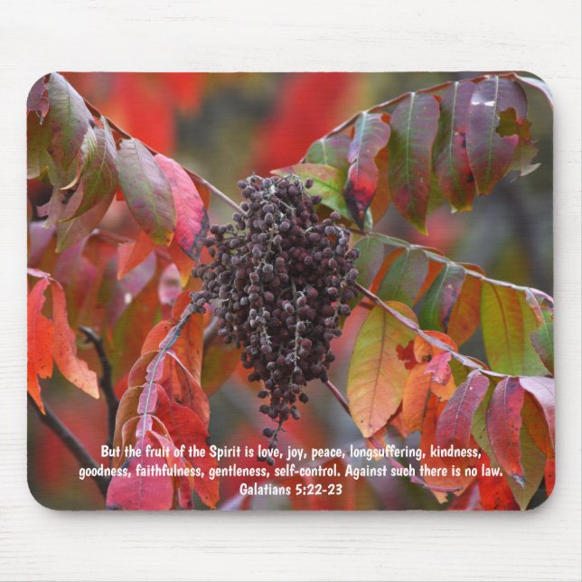 Faith Fruit of the Spirit Bible Verse Mouse Pad Mousepad (Vorne)