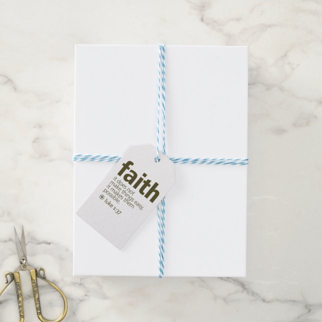 Faith Geschenkanhänger (Mit Garn)