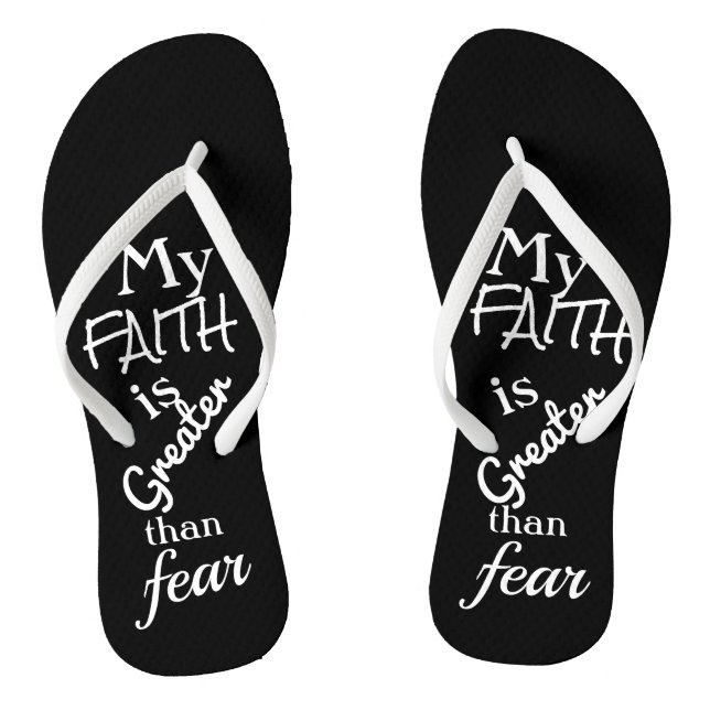 Faith Gifts Collection - Pair of Flip Flops (Fußbett)