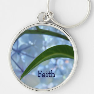 Faith gifts Schlüsselanhängers Blue Hydrangea Blum Schlüsselanhänger