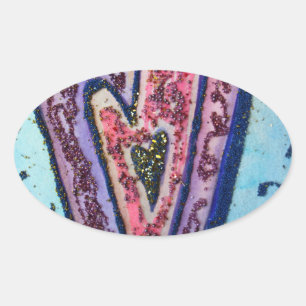 Faith Glitzer Hört Liebe Labels Art Stickers