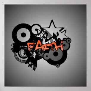 FAITH Graffiti Art Poster