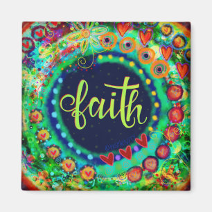 Faith Green Hübsch Fun Floral Moderne Inspirivity Magnet