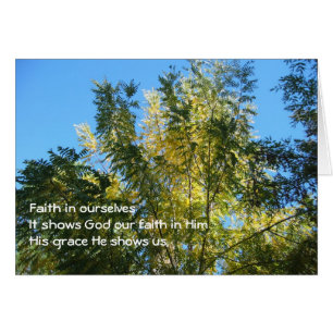 Faith Haiku/Bäume auf Karte