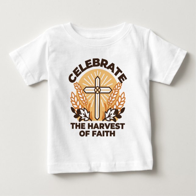 Faith Harvest Celebration - Inspiration Art Baby T-shirt (Vorderseite)