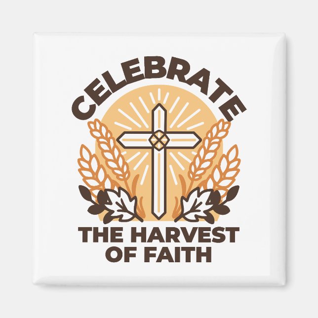 Faith Harvest Celebration - Inspiration Art Magnet