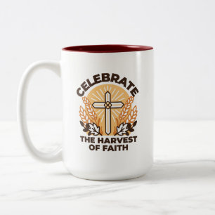 Faith Harvest Celebration - Inspiration Art Zweifarbige Tasse