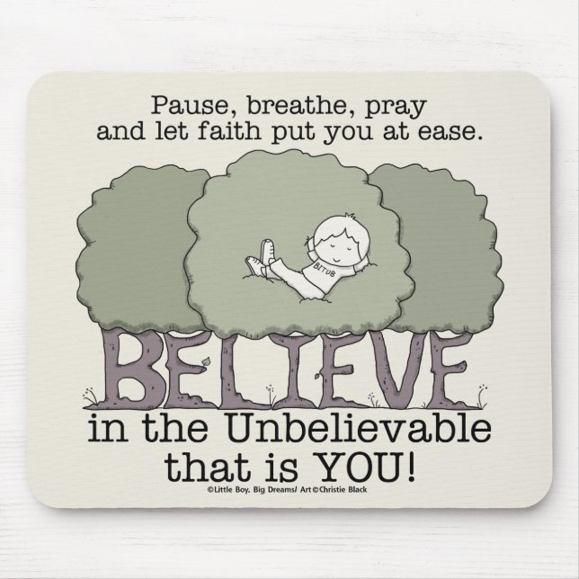 Faith hat dich in Ease versetzt Mousepad (Vorne)